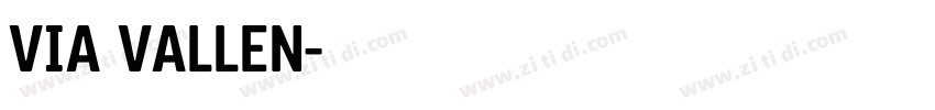 VIA VALLEN字体转换